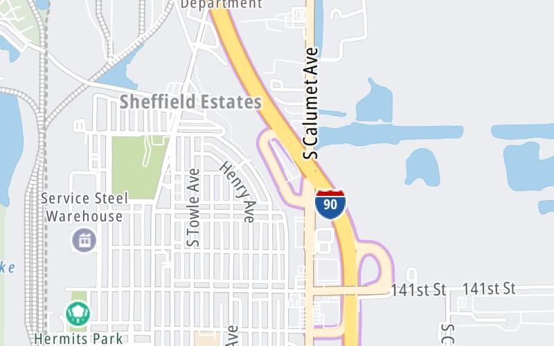 Calumet Toll Plaza EB