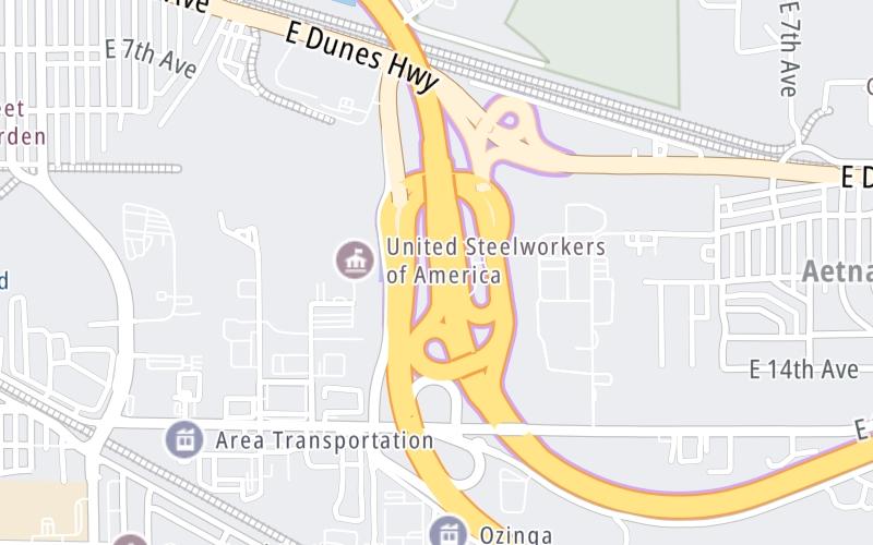 Gary East Toll Plaza EB