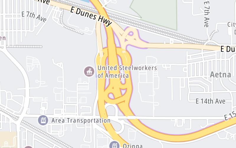 Gary East Toll Plaza WB