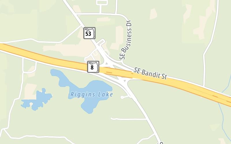 Static map of Interstate 10 at SR 53