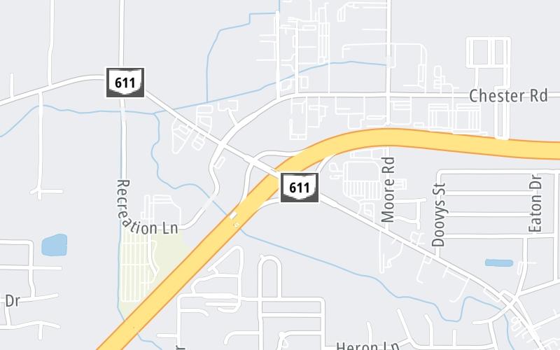 Static map of Interstate 90 at Colorado Ave / SR 611