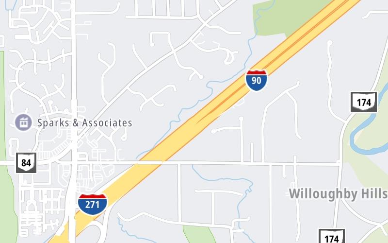 I-271 south (Express Lanes)