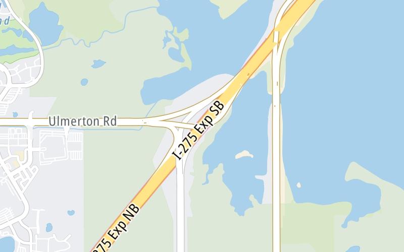 Static map of Interstate 275 at SR 688 (Ulmerton Rd.) / SR 803 (Dr. MLK Jr. St.)