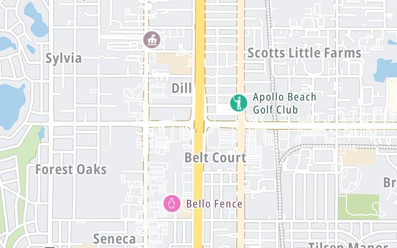 Static map of Interstate 275 at SR 582 (Fowler Ave.)
