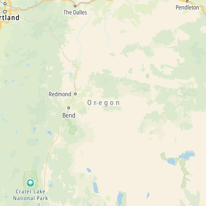 Maps Of The State Of Oregon