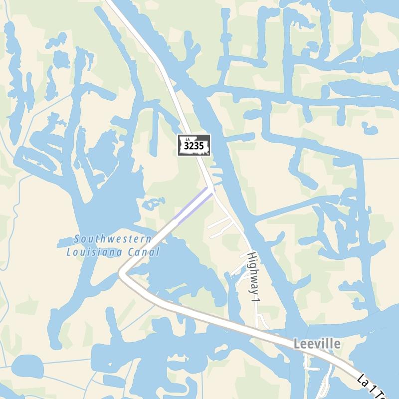 Static map a segment of the LA 1