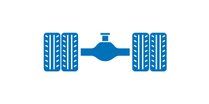 axle with dual-tire configuration