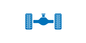 axle with single-tire configuration