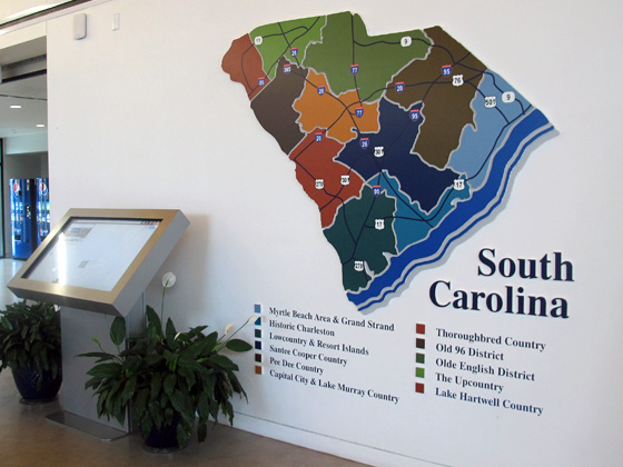 A South Carolina welcome sign