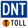 Dallas North Tollway road marker