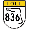 Dolphin Expressway road marker