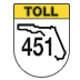 SR 451 road marker