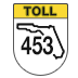 SR 453 road marker