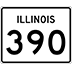 Road marker: Illinois Route 390