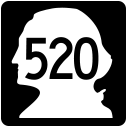 SR 520 Bridge road marker