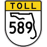 Veterans Expressway / Suncoast Parkway road marker