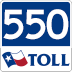 SH 550 road marker